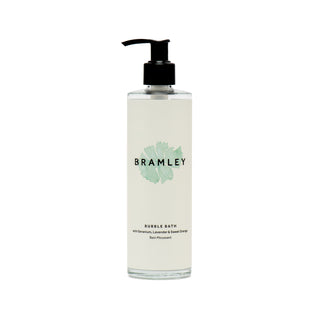 Bubble Bath Empty Glass Bottle & pump