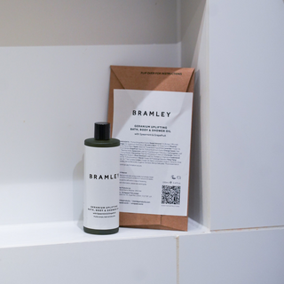 Geranium Uplifting Bath, Body & Shower Oil Compostable Refill Pouch 100ml