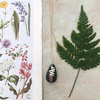 Rock & Soul X Bramley Aromatherapy Fern Necklace