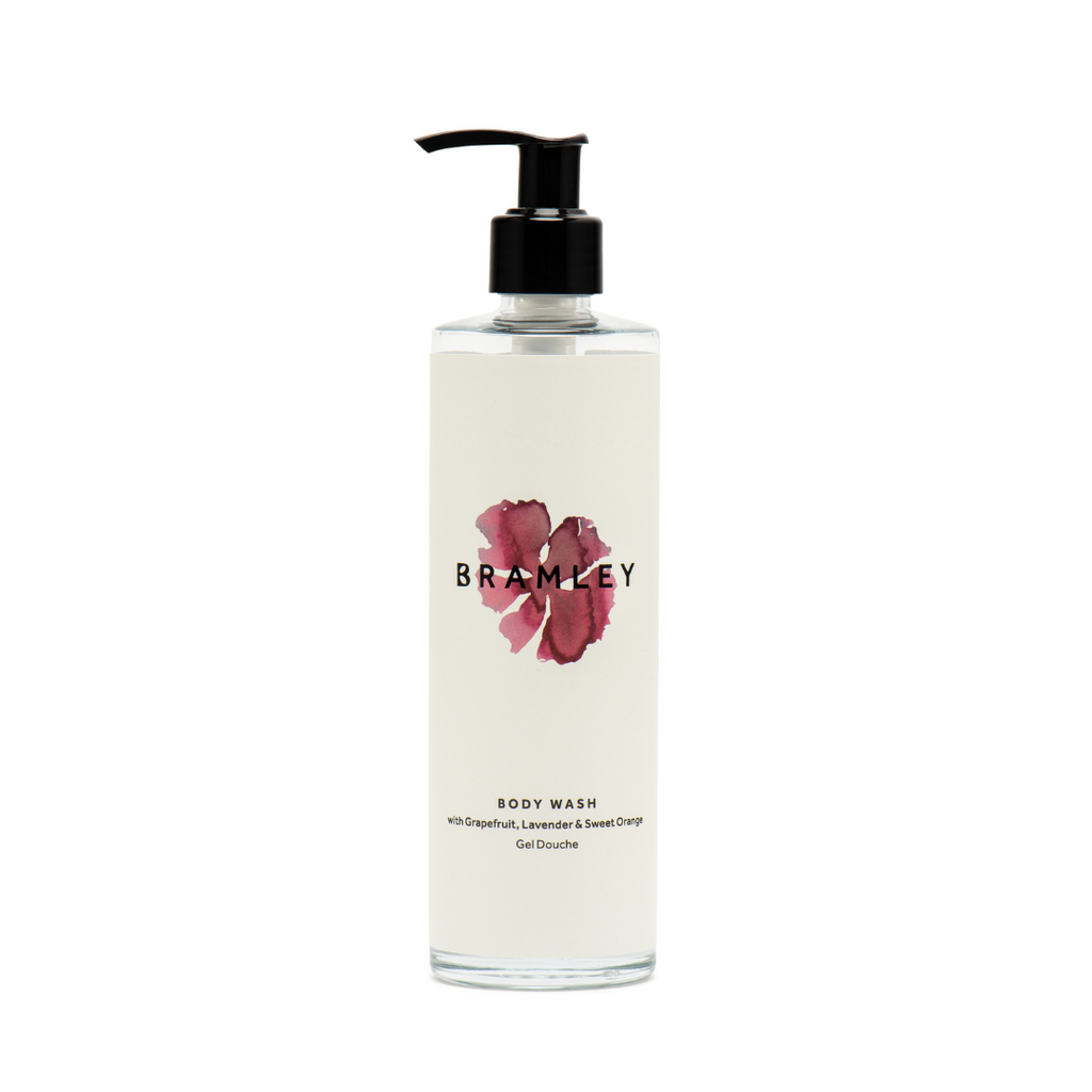 Body Wash Empty Glass Bottle & pump