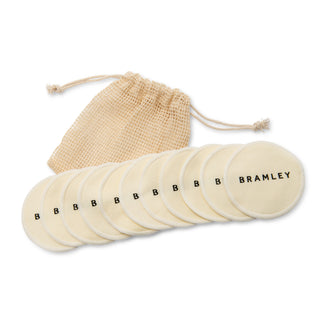 Net Bag with 10 Re-usable Cotton Pads