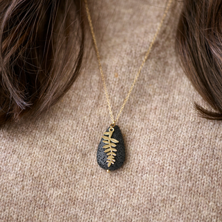 Rock & Soul X Bramley Aromatherapy Fern Necklace