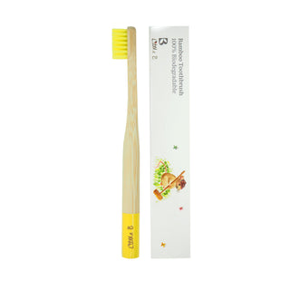 Little B Bamboo Toothbrush - Yellow