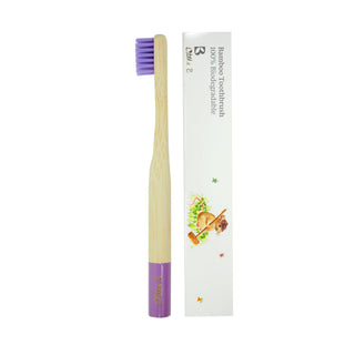 Little B Bamboo Toothbrush - Purple